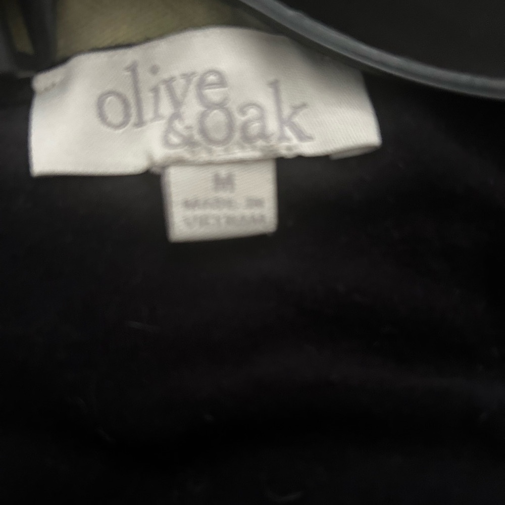 Olive &‎ Oak Black Scoop Neck Tank Style Dress w Drawstring Waist - Picture 5 of 6